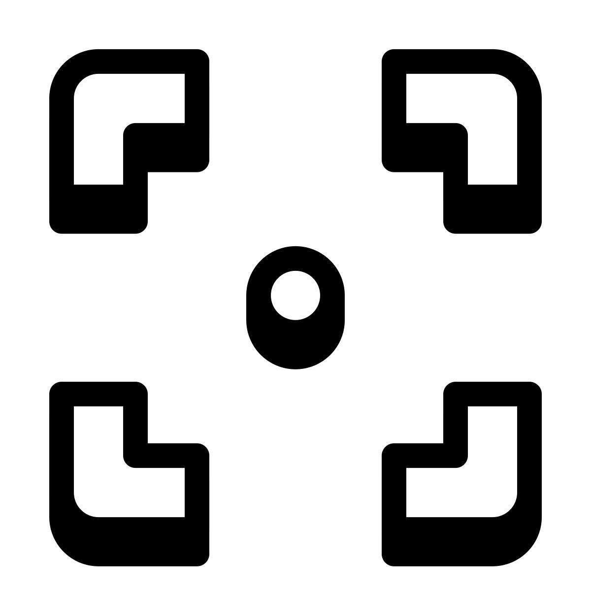 badges style frontière carrée icon