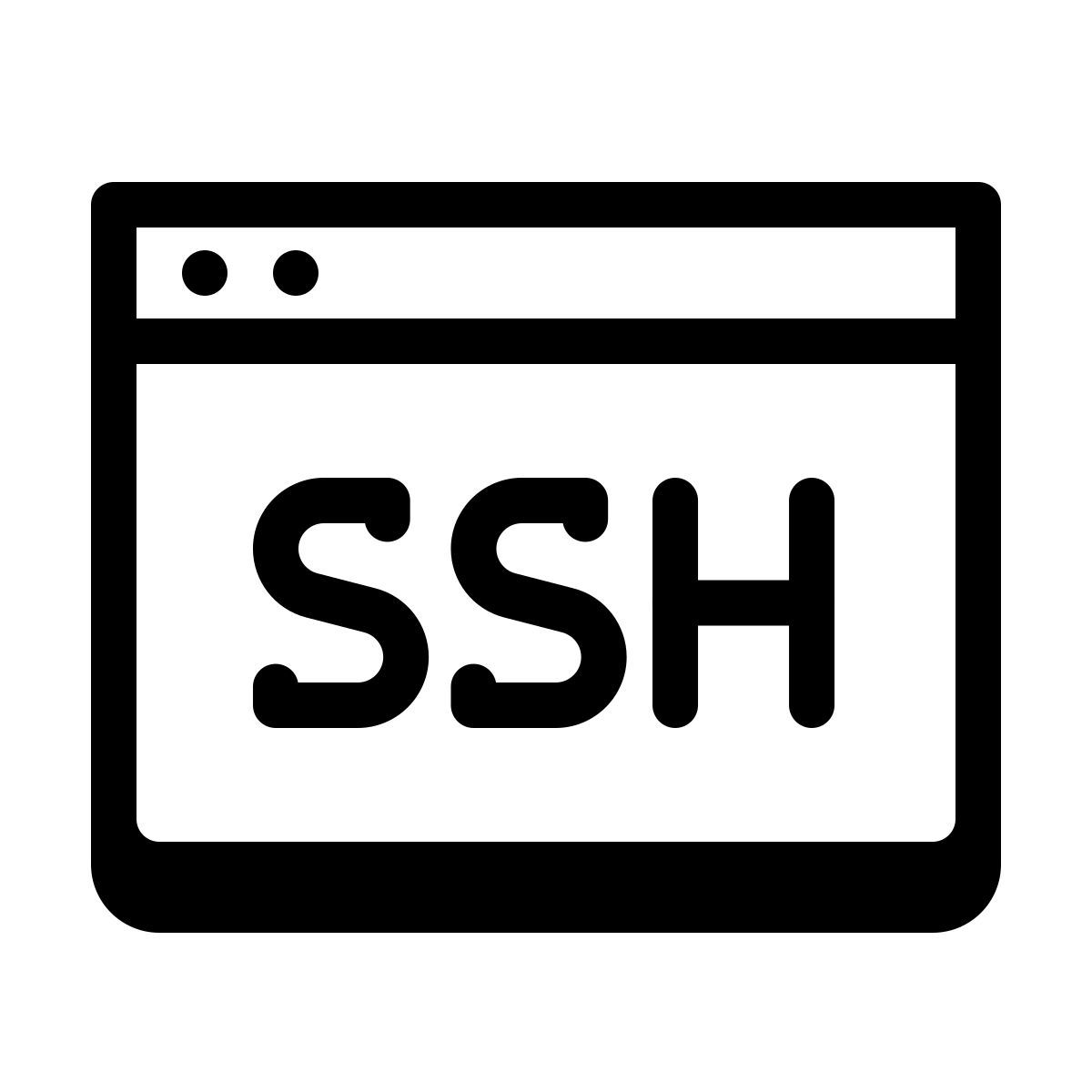 badges style ssh icon