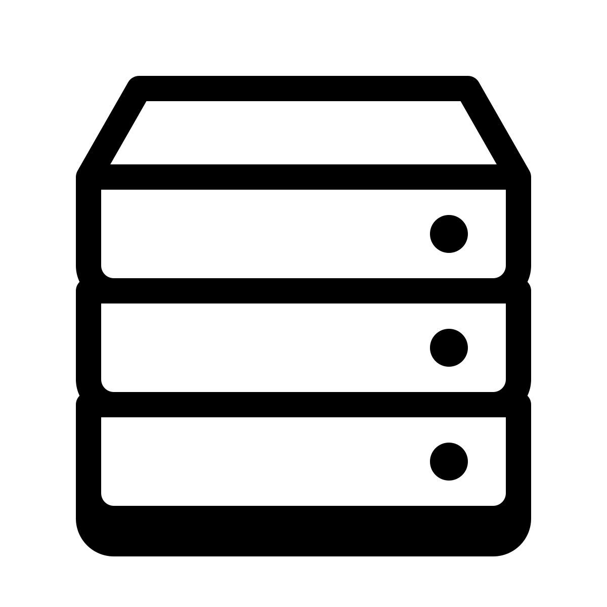 badges style stack icon