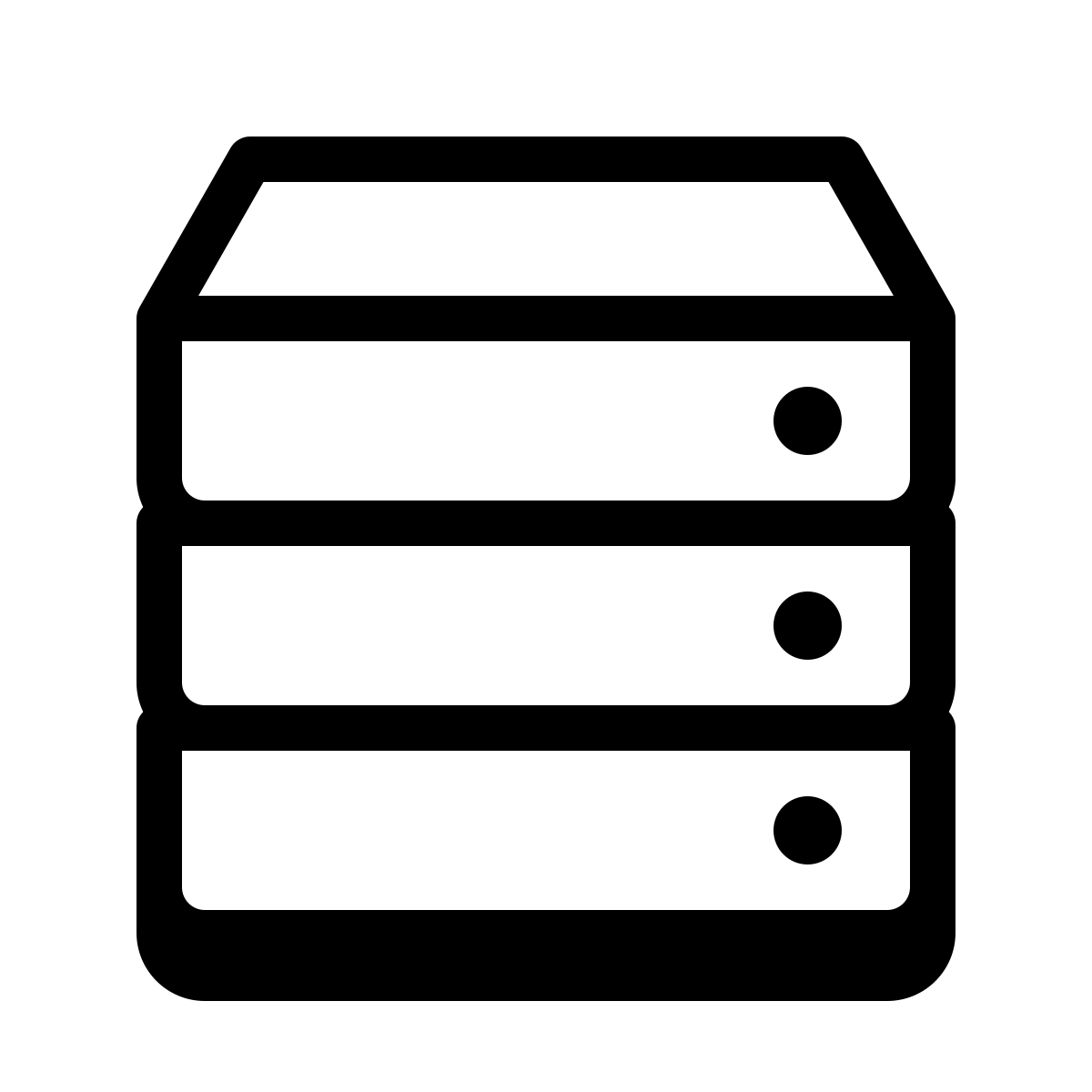 badges style stack icon