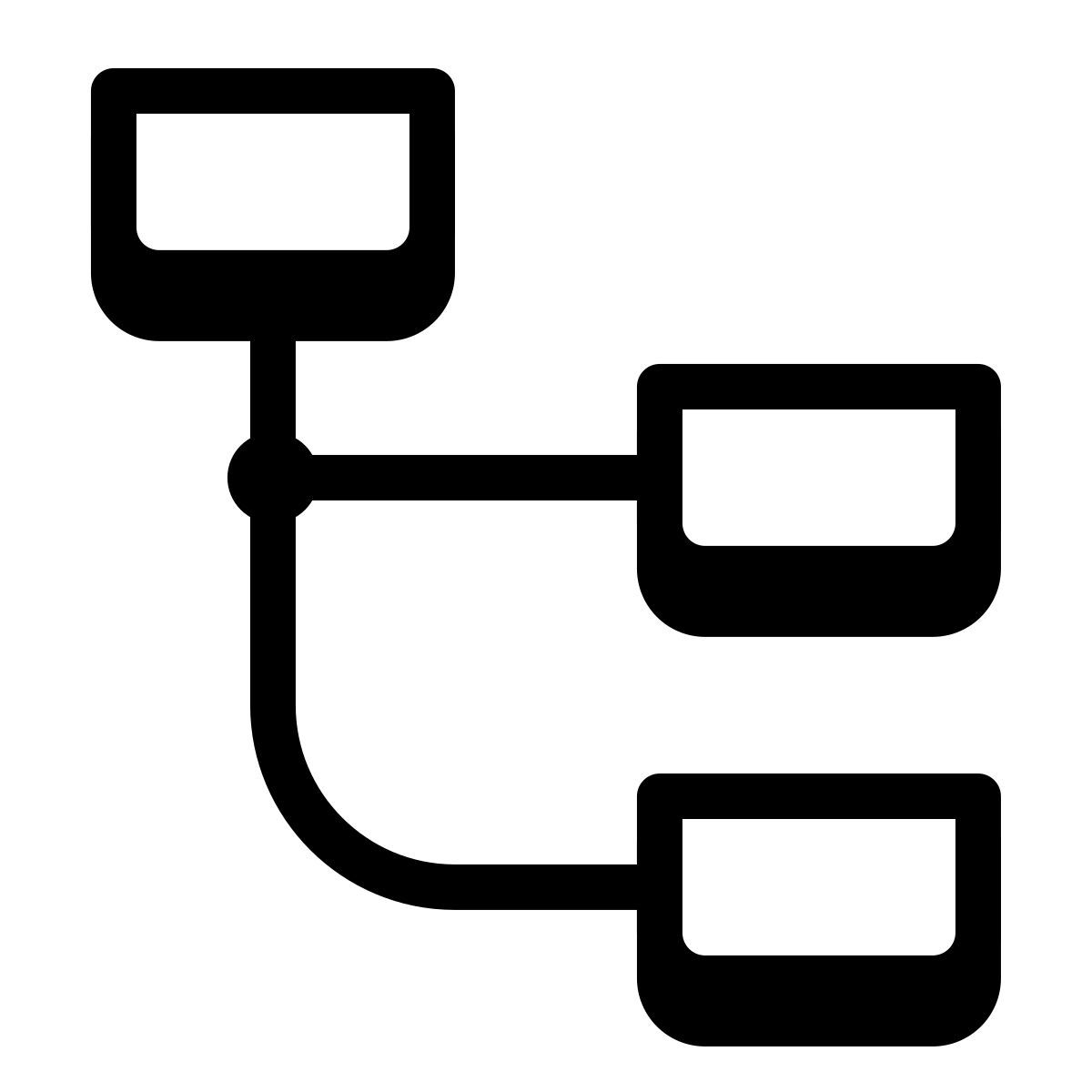 badges style 堆积的组织结构图突出显示第一个节点 icon