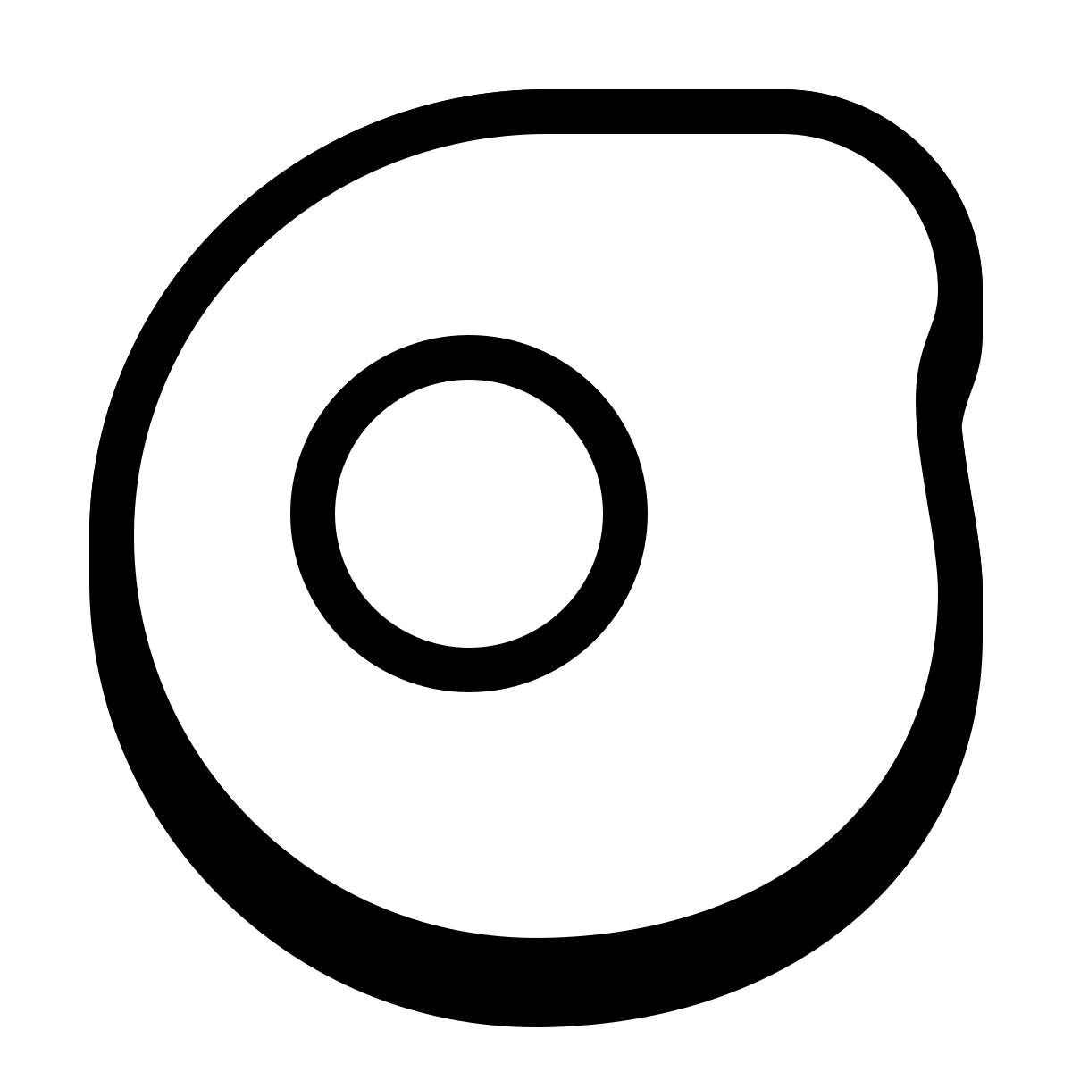 badges style sunny side up eggs icon