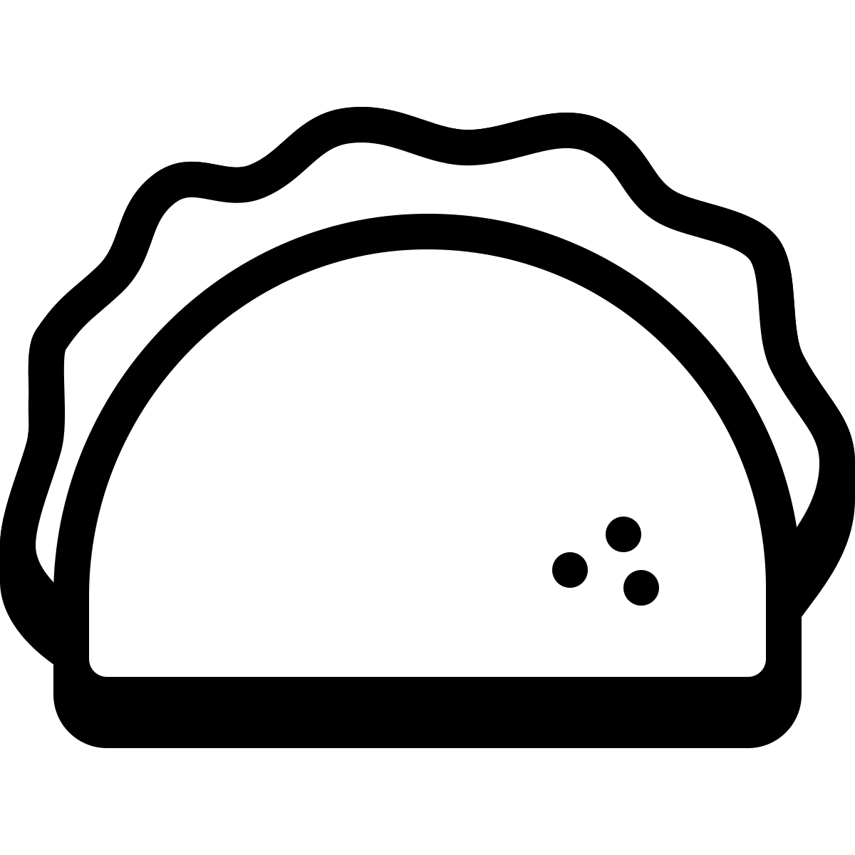 badges style taco icon