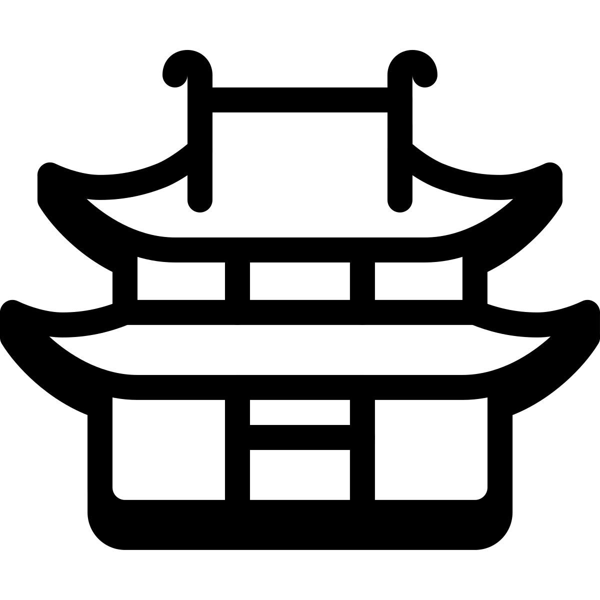 badges style tempel icon