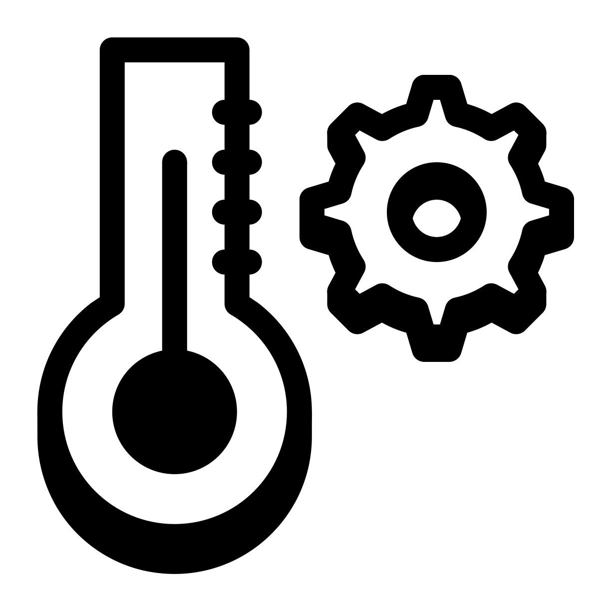 badges style automazione termometro icon