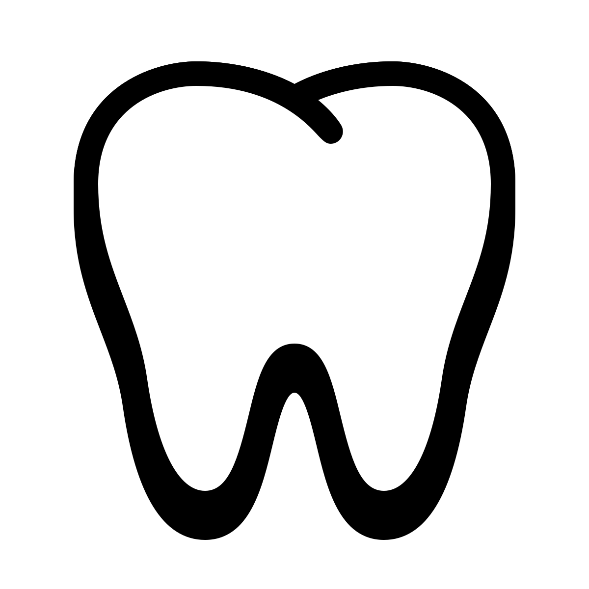badges style tooth icon