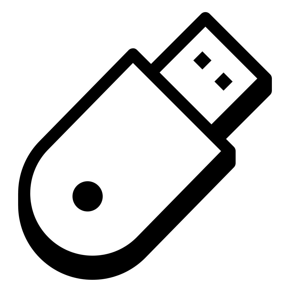 badges style flash drive icon