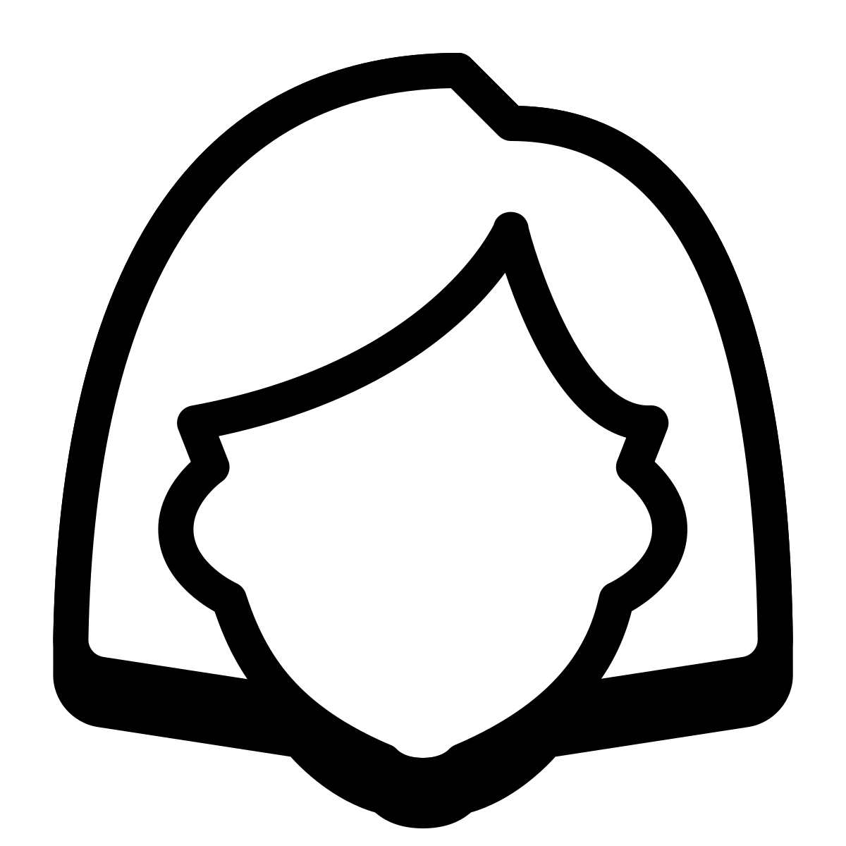 badges style user female icon