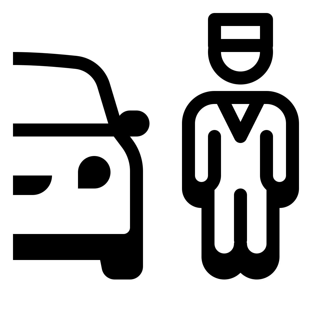 badges style valet parking icon