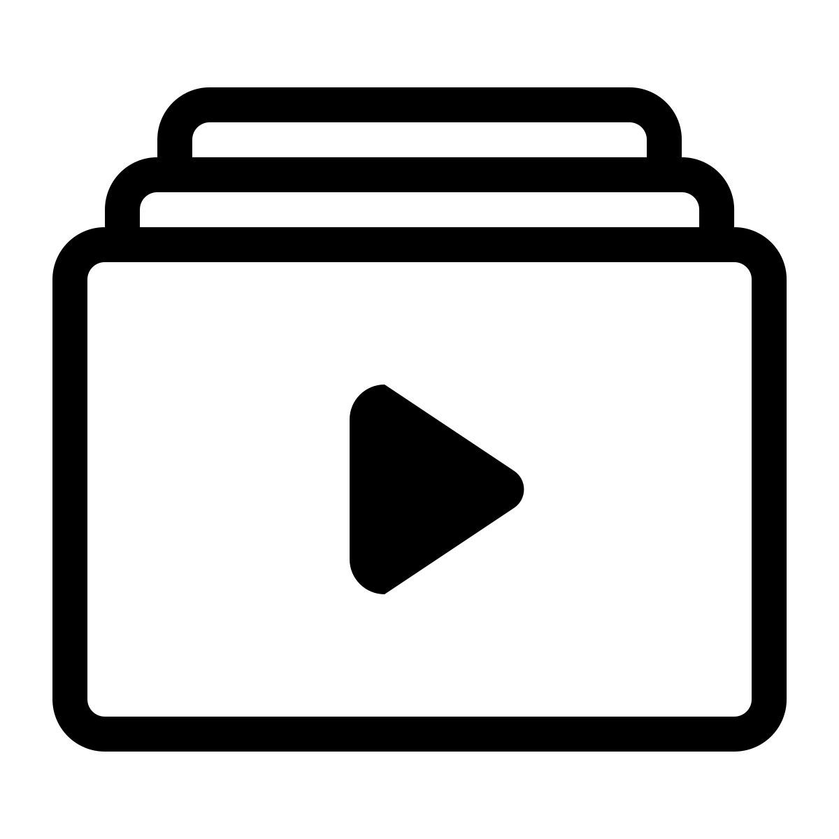 badges style liste de lecture vidéo icon