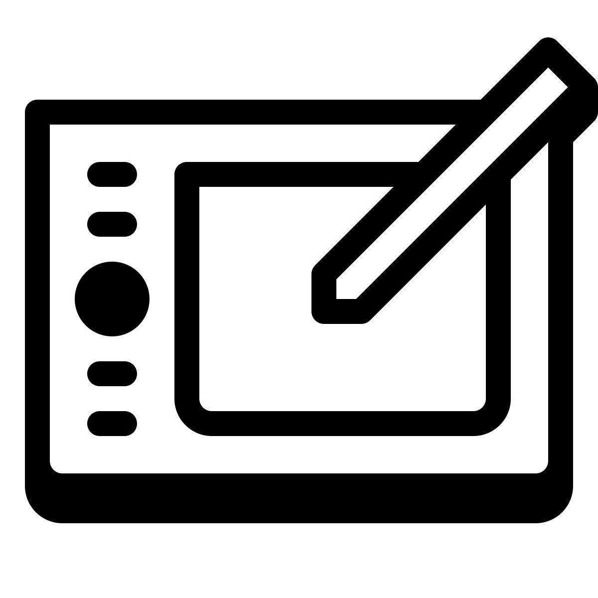 badges style tavoletta grafica icon