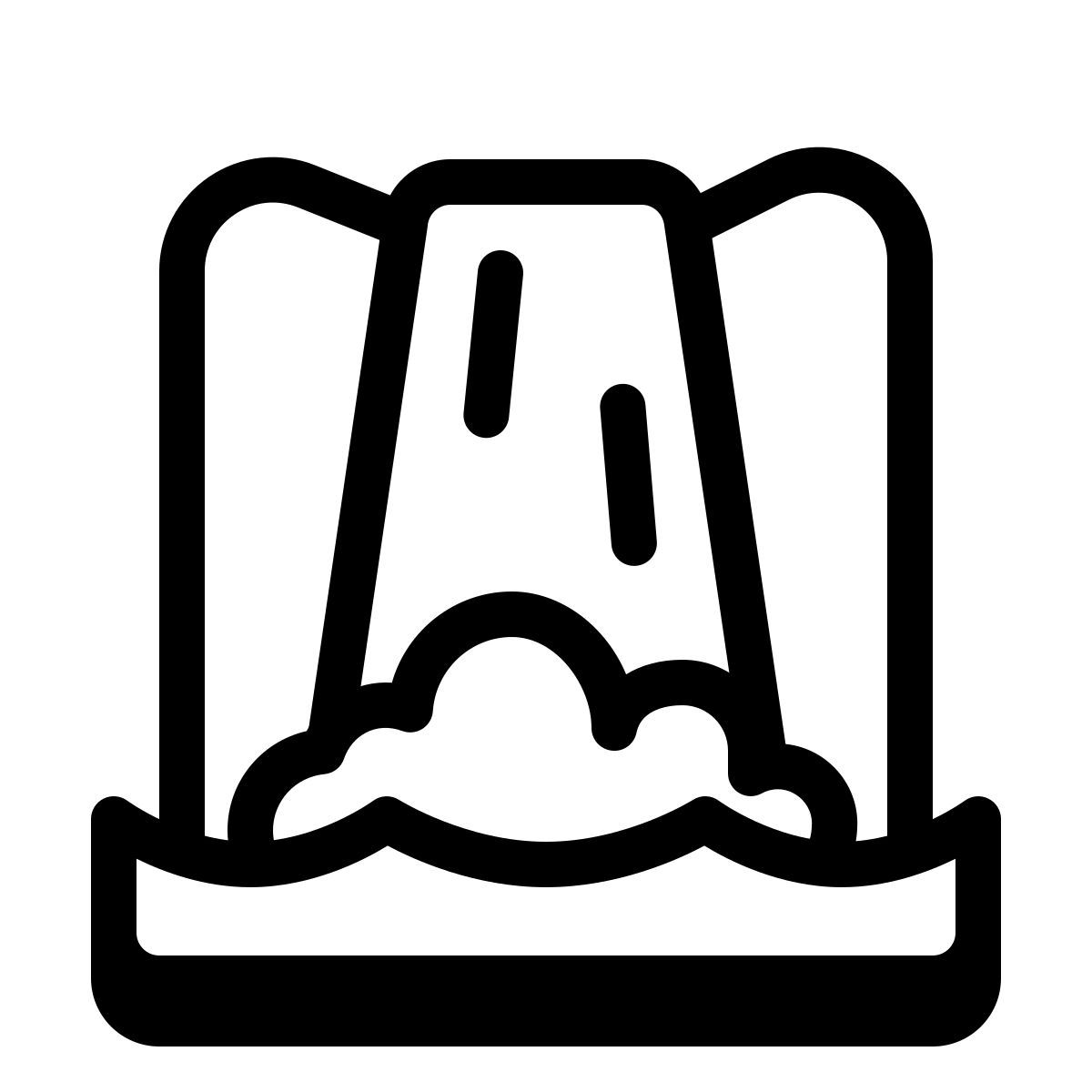 badges style wasserfall icon