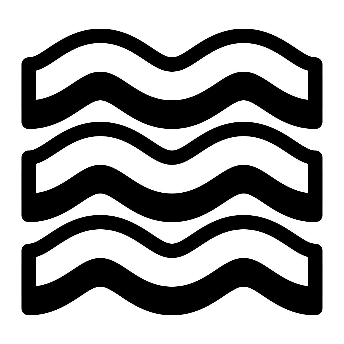 badges style wellenlinien icon