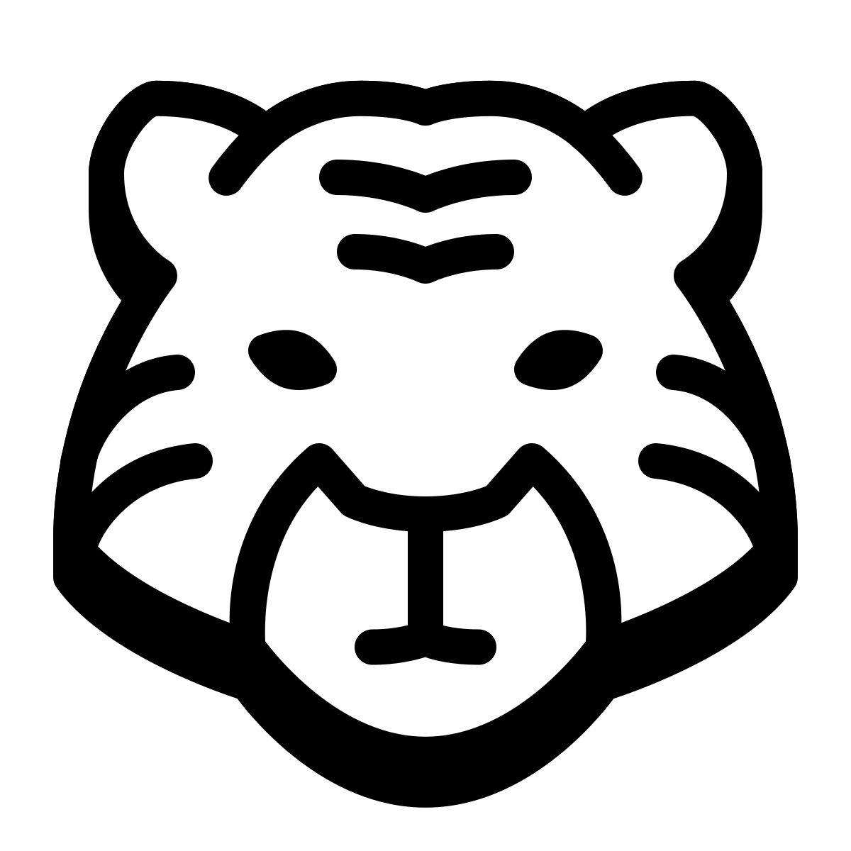 badges style year of tiger icon