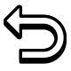 u turn-to-left icon