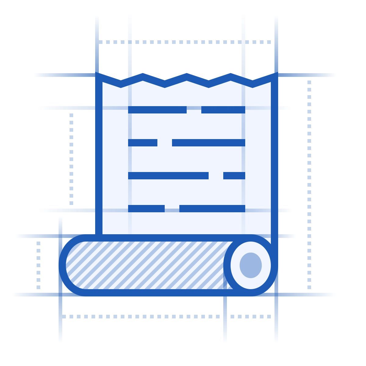 blueprint style cronologia delle attività icon
