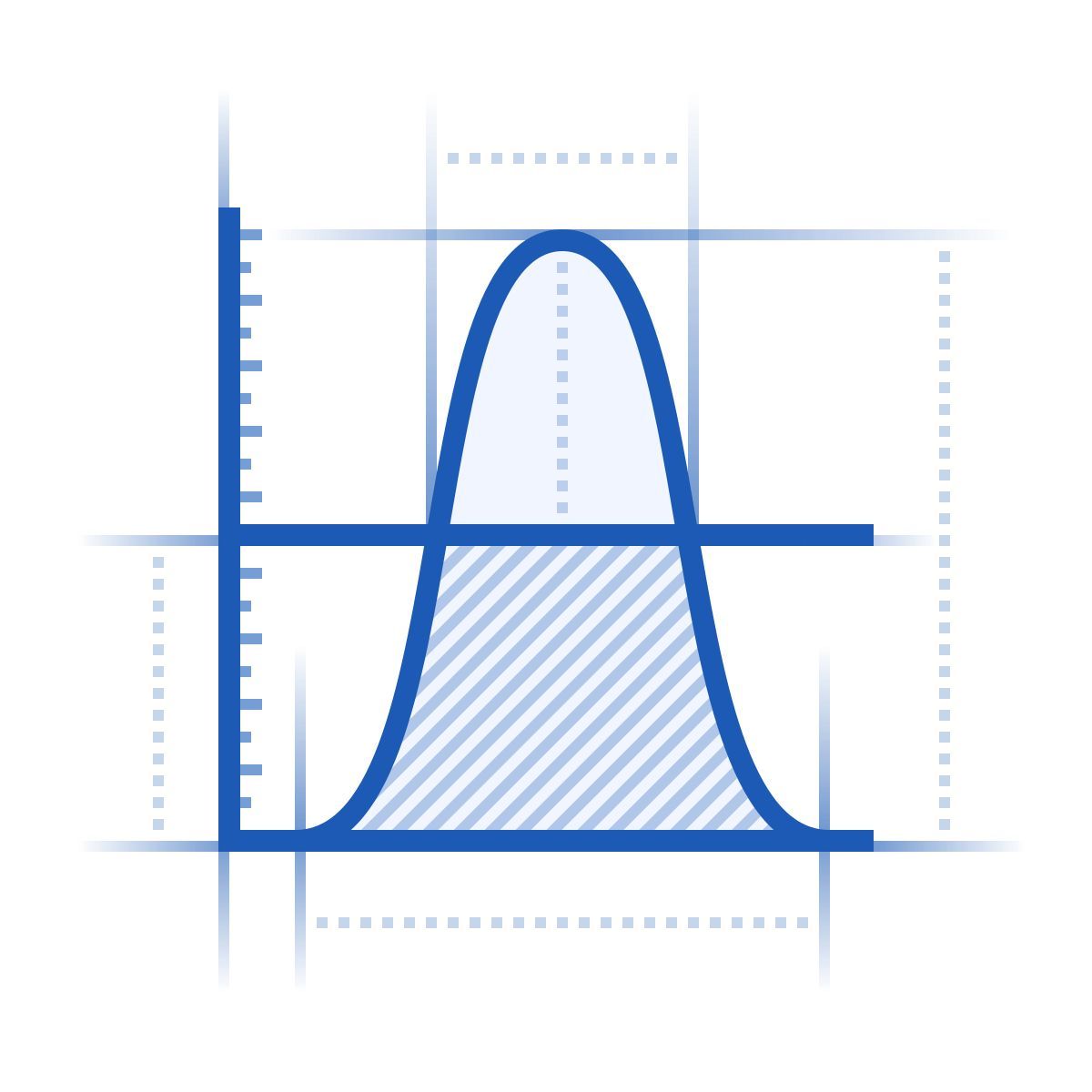 blueprint style valore medio icon