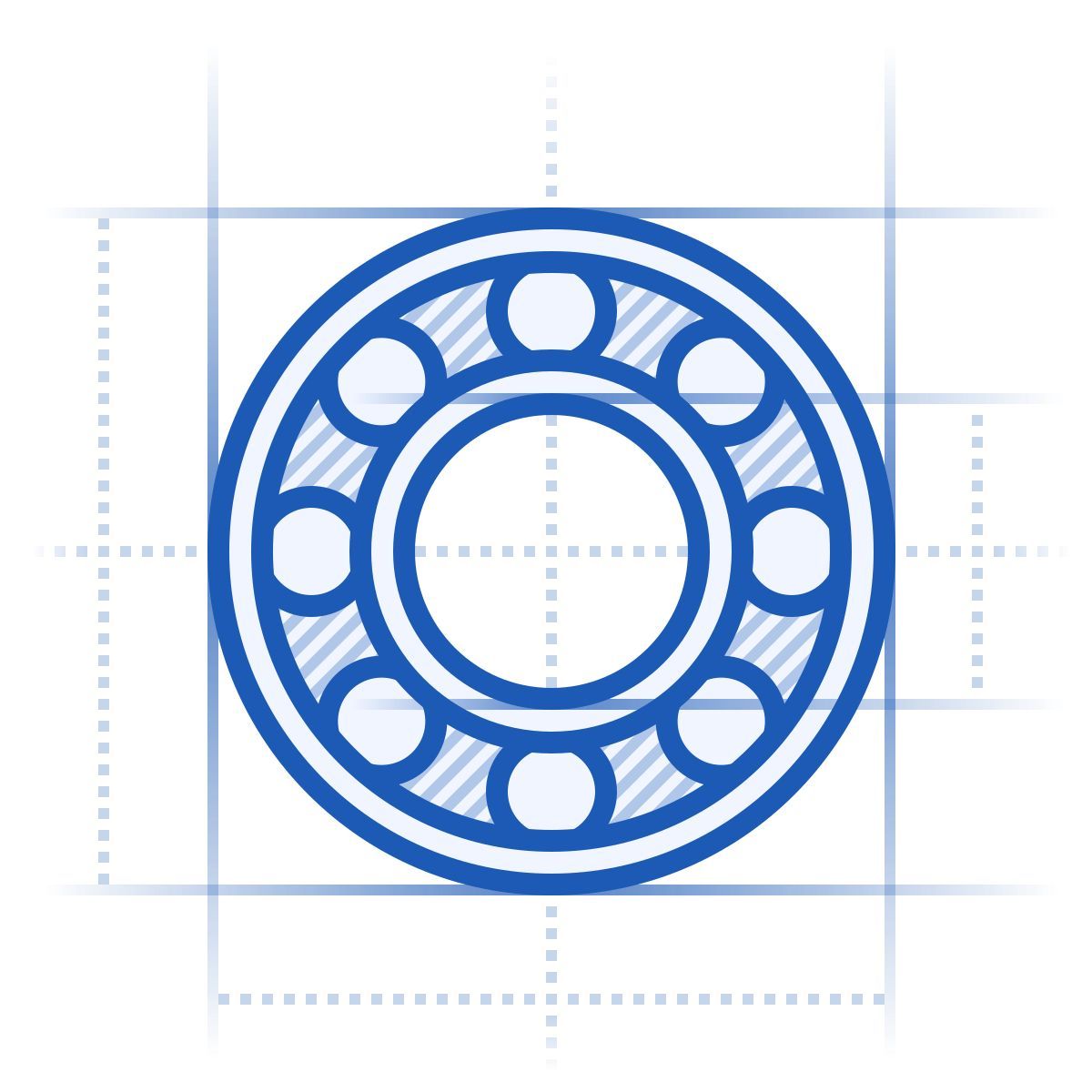 icona bearing blueprint stile
