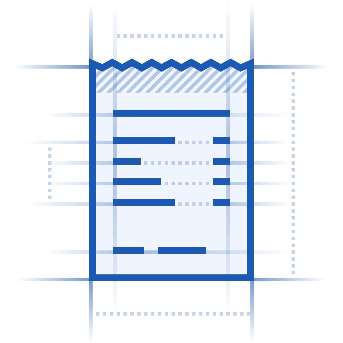 blueprint style ricevuta icon