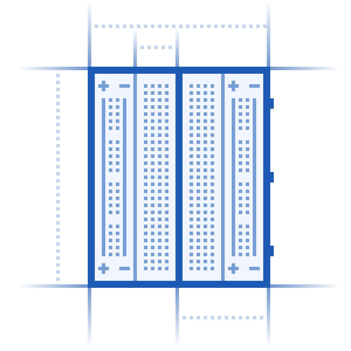 icona breadboard blueprint stile