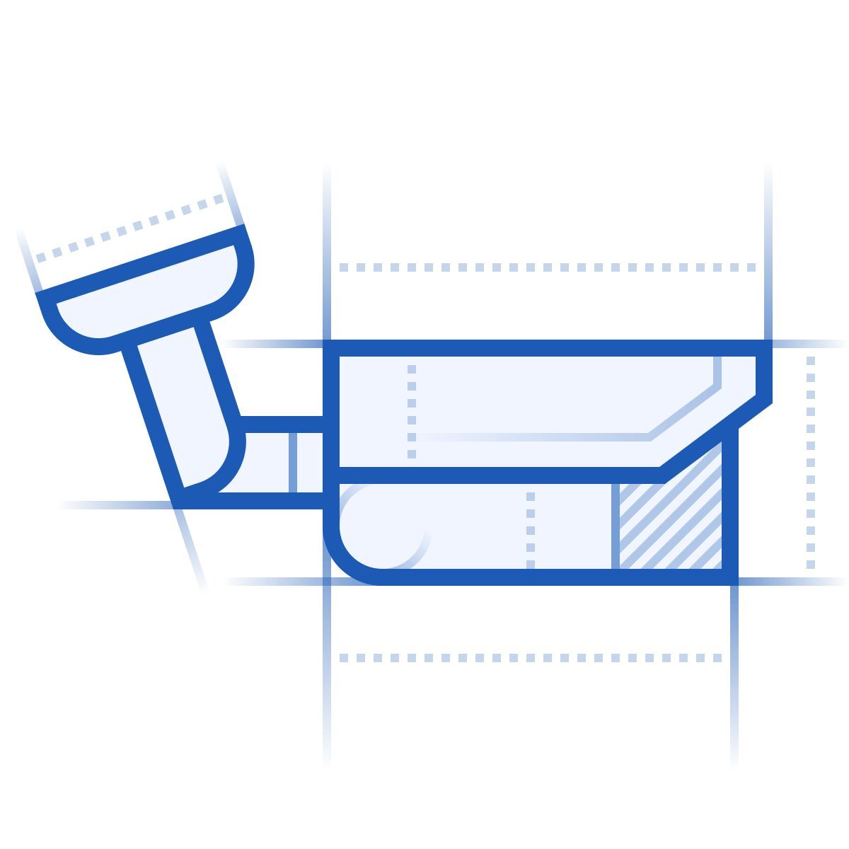 blueprint style bullet camera icon