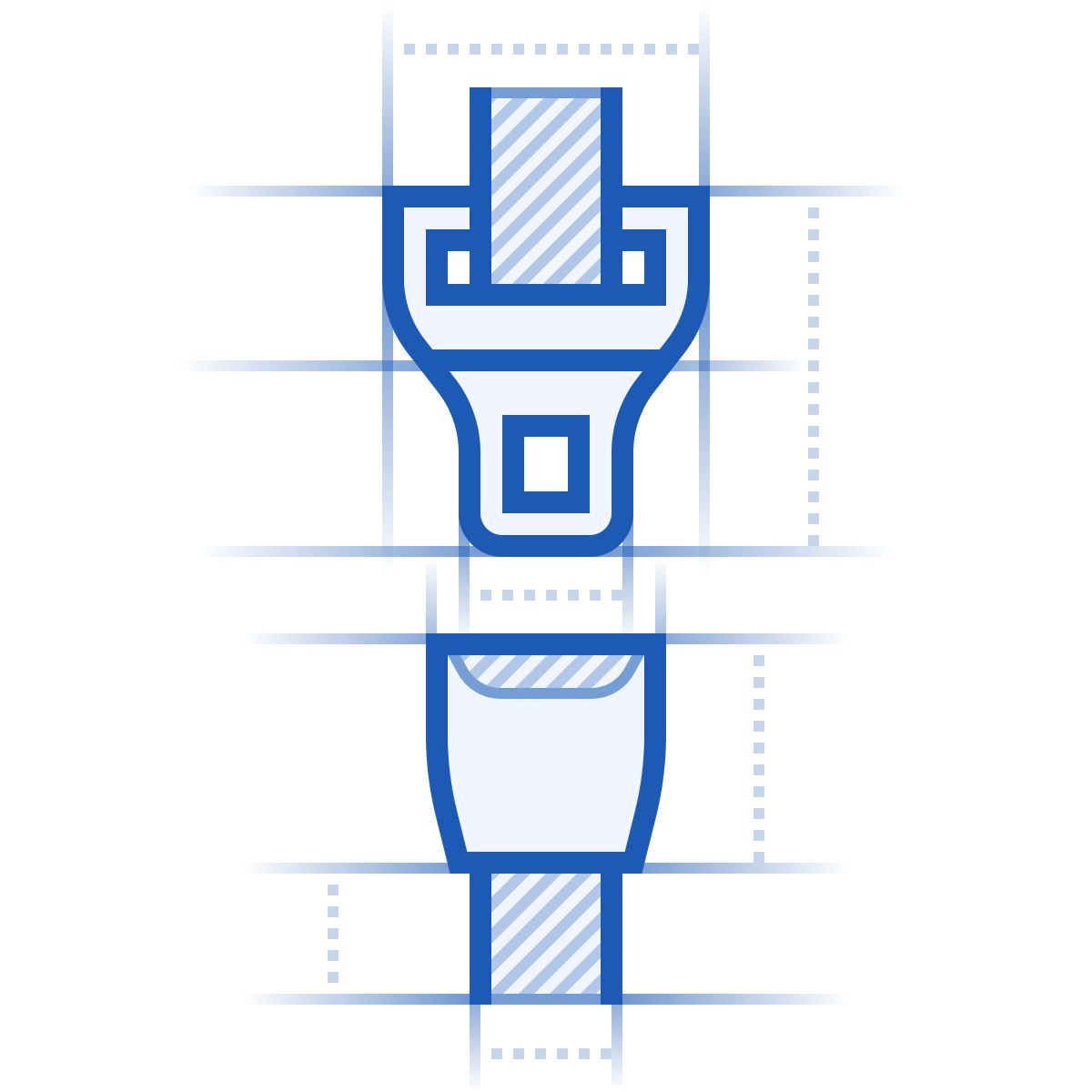 blueprint style автомобильный ремень безопасности icon