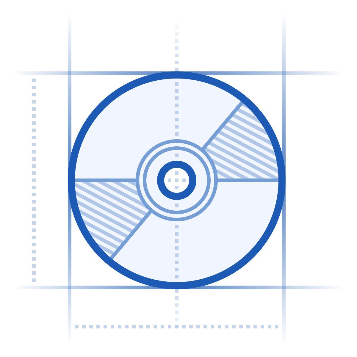 blueprint style cd icon