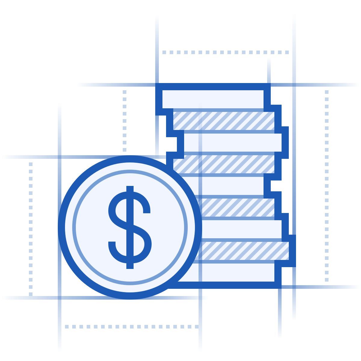 blueprint style moedas icon