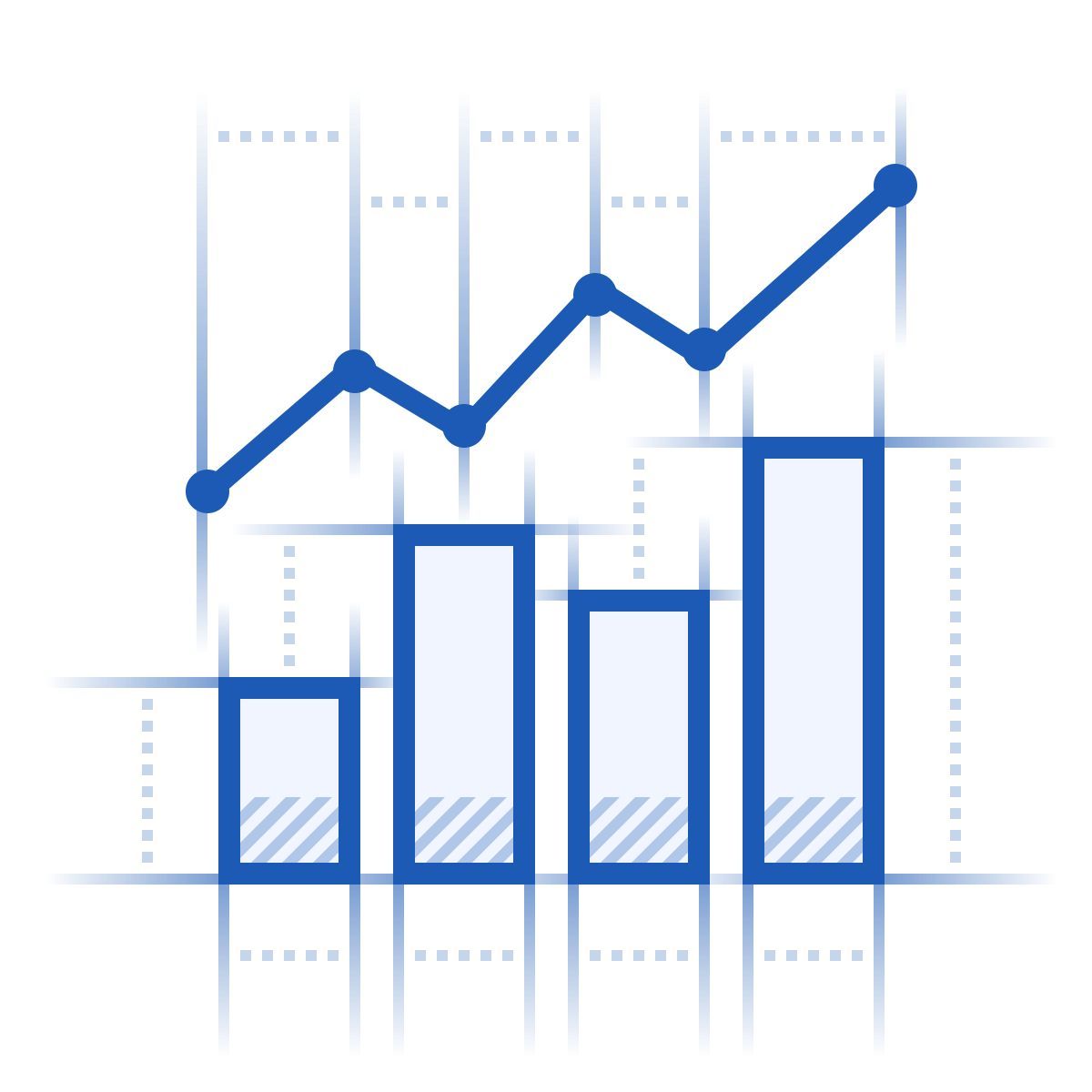 blueprint style 콤보 차트 icon