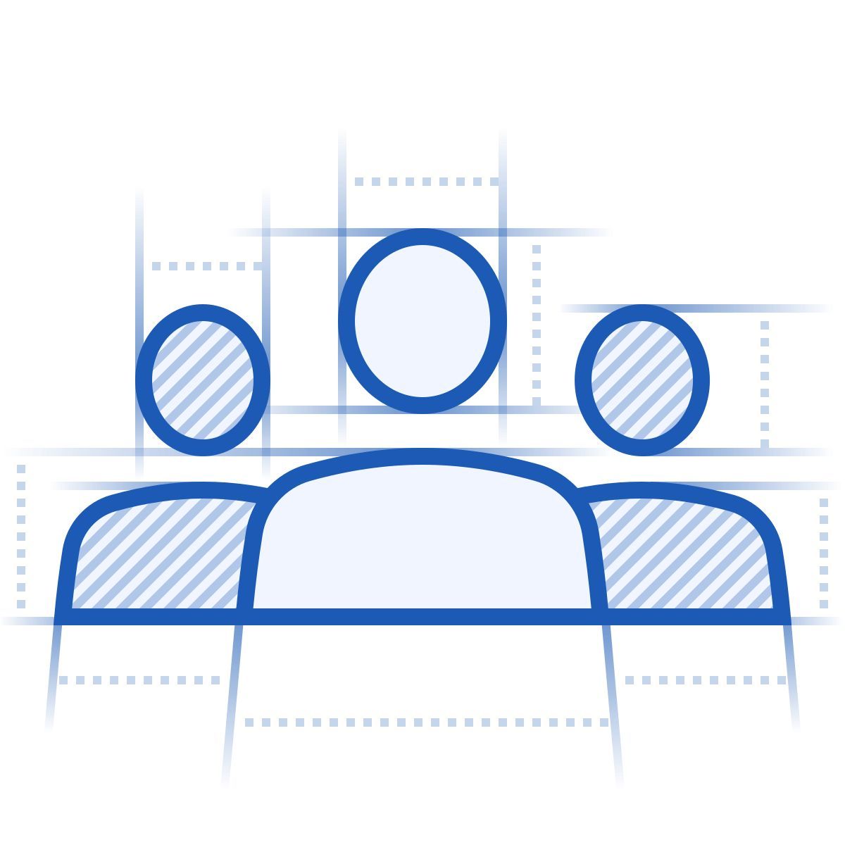 blueprint 스타일 conference foreground selected 아이콘