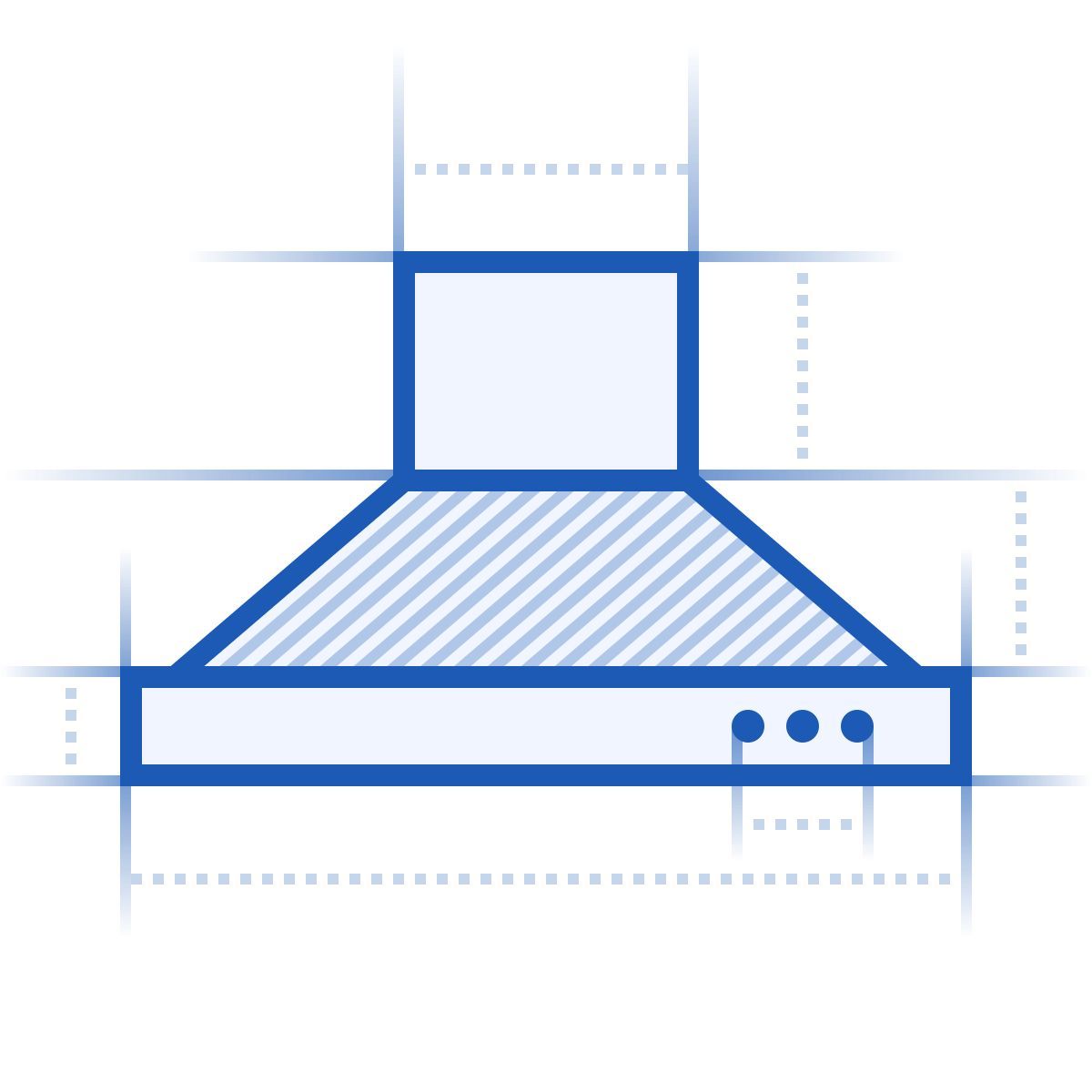 blueprint style cappa da cucina icon