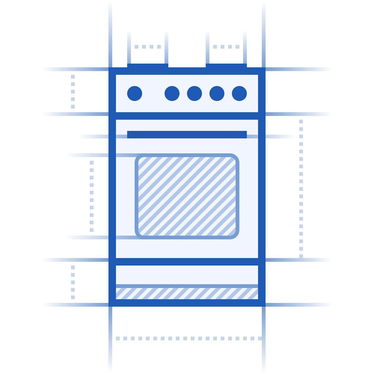 blueprint style cocina icon