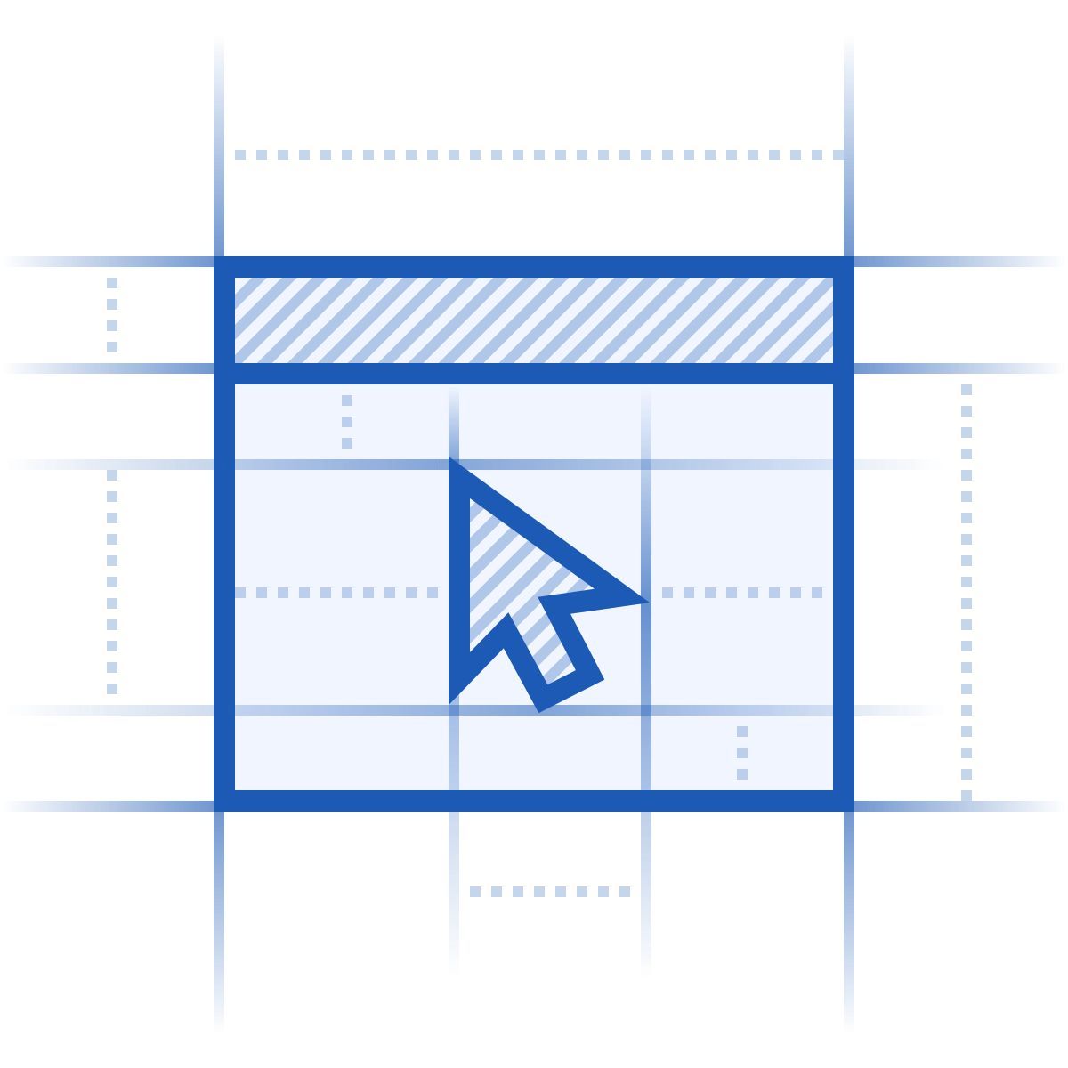 blueprint style curseur dans la fenêtre icon