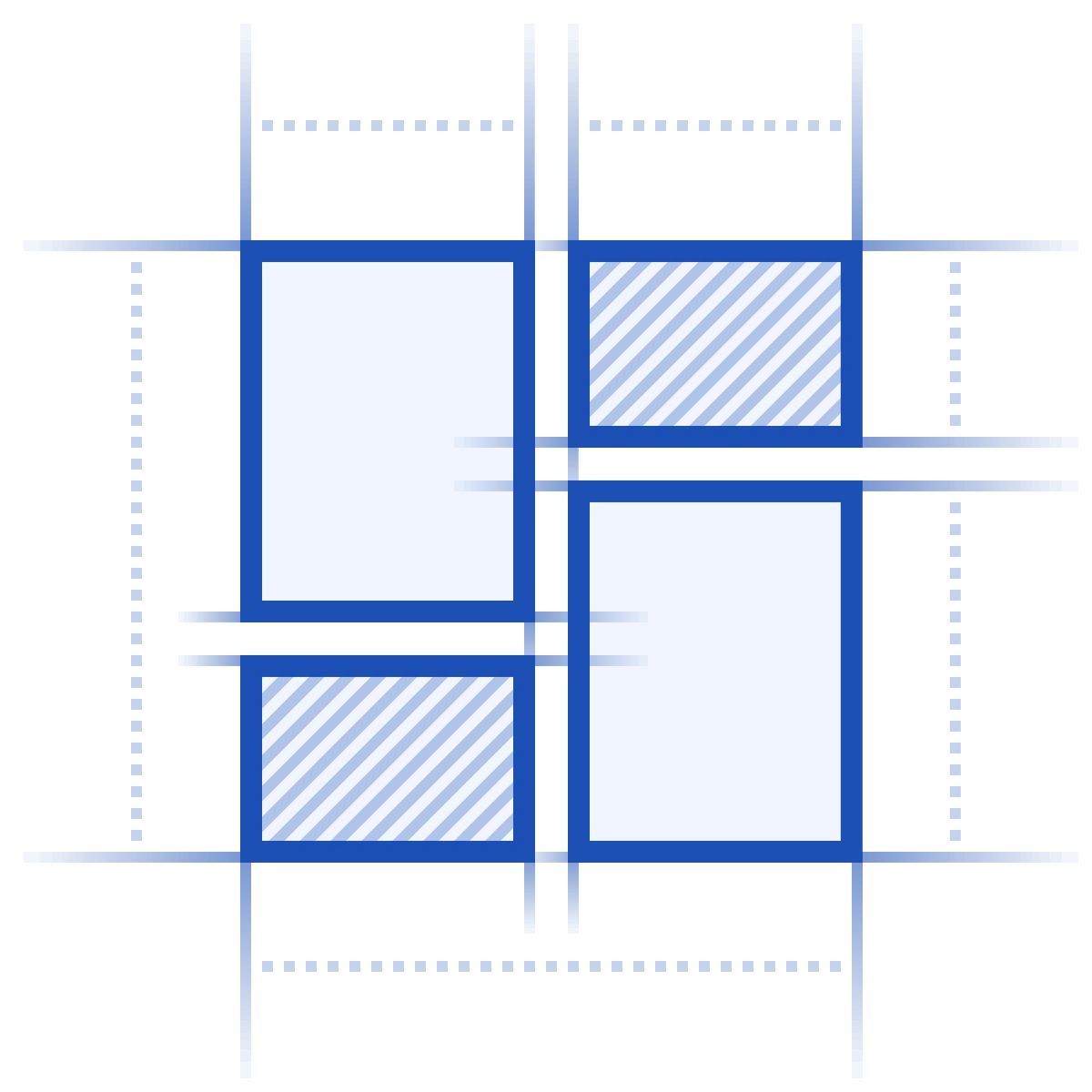 icona layout del cruscotto blueprint stile