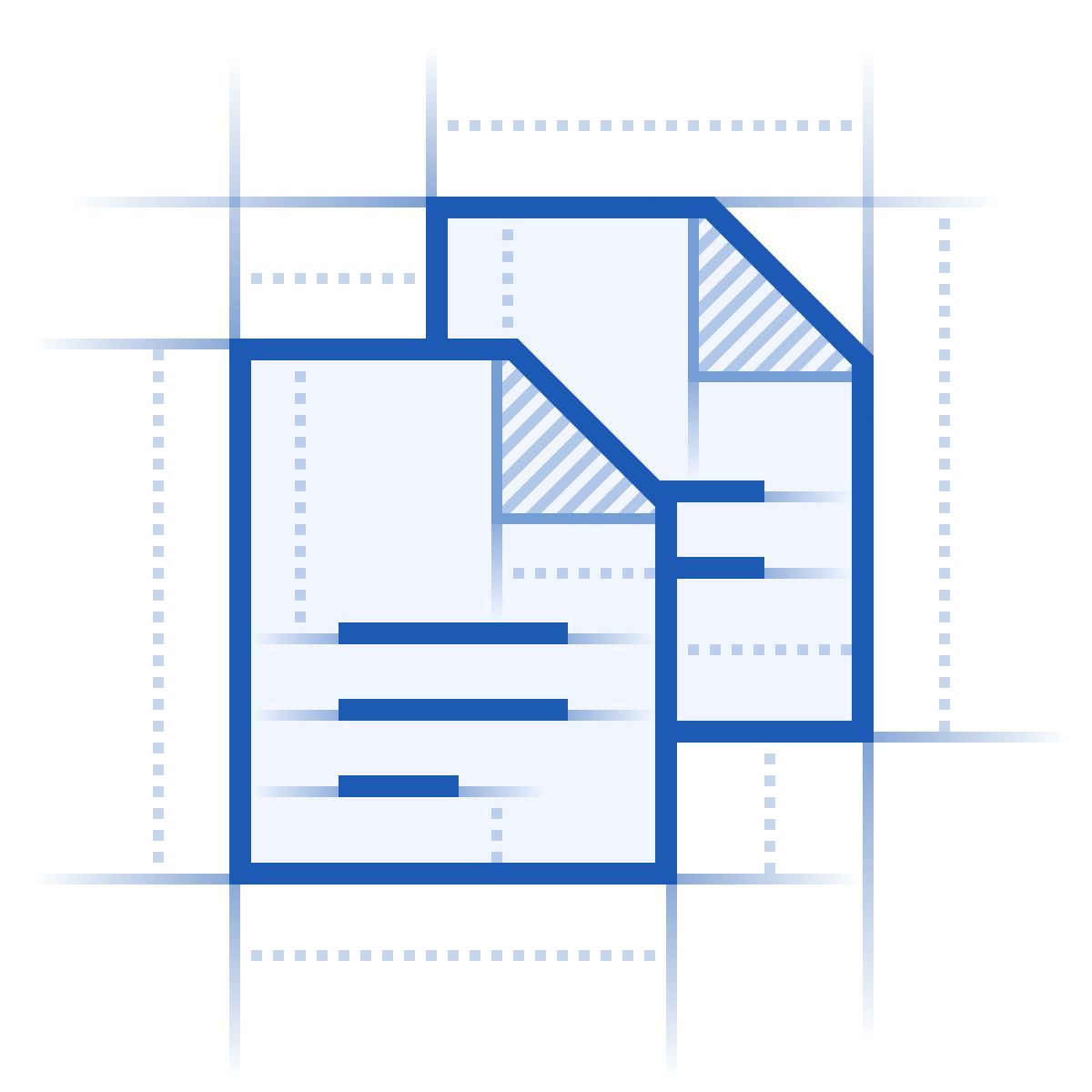 blueprint style documents icon