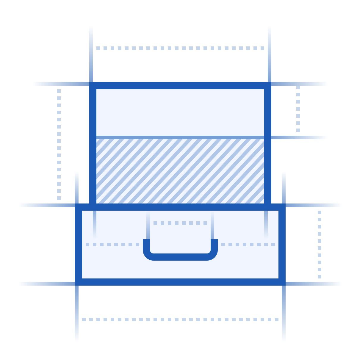 blueprint style cassetto icon