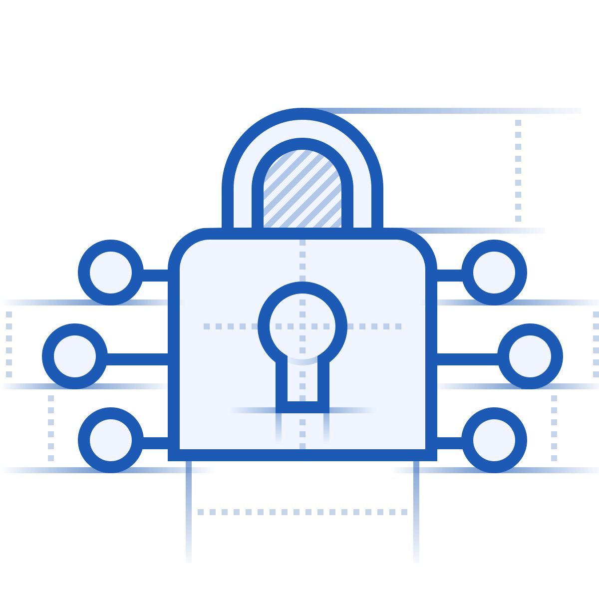 icône encryption blueprint style