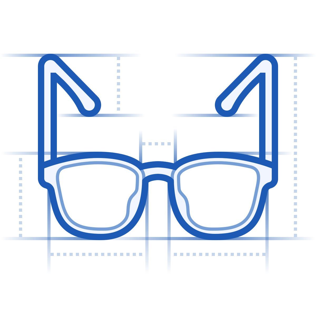blueprint 风格 眼镜 图标