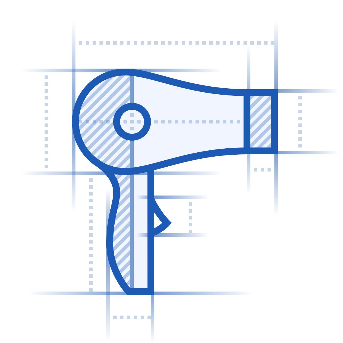 blueprint style фен icon