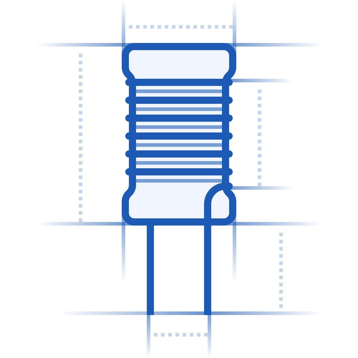 icona inductor blueprint stile