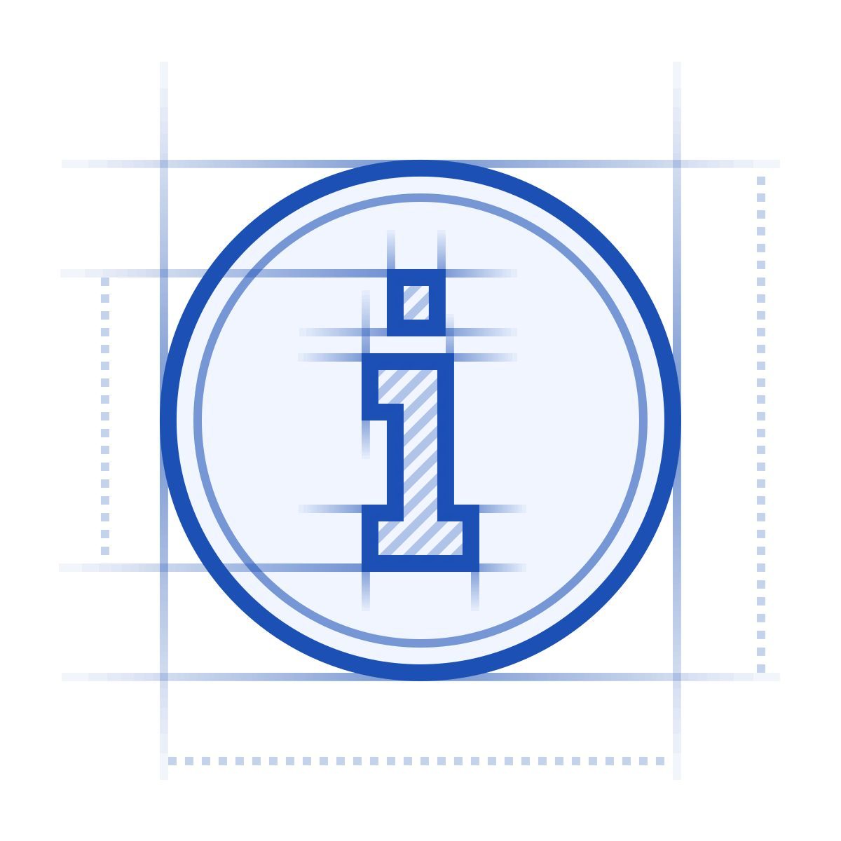 blueprint 스타일 info 아이콘