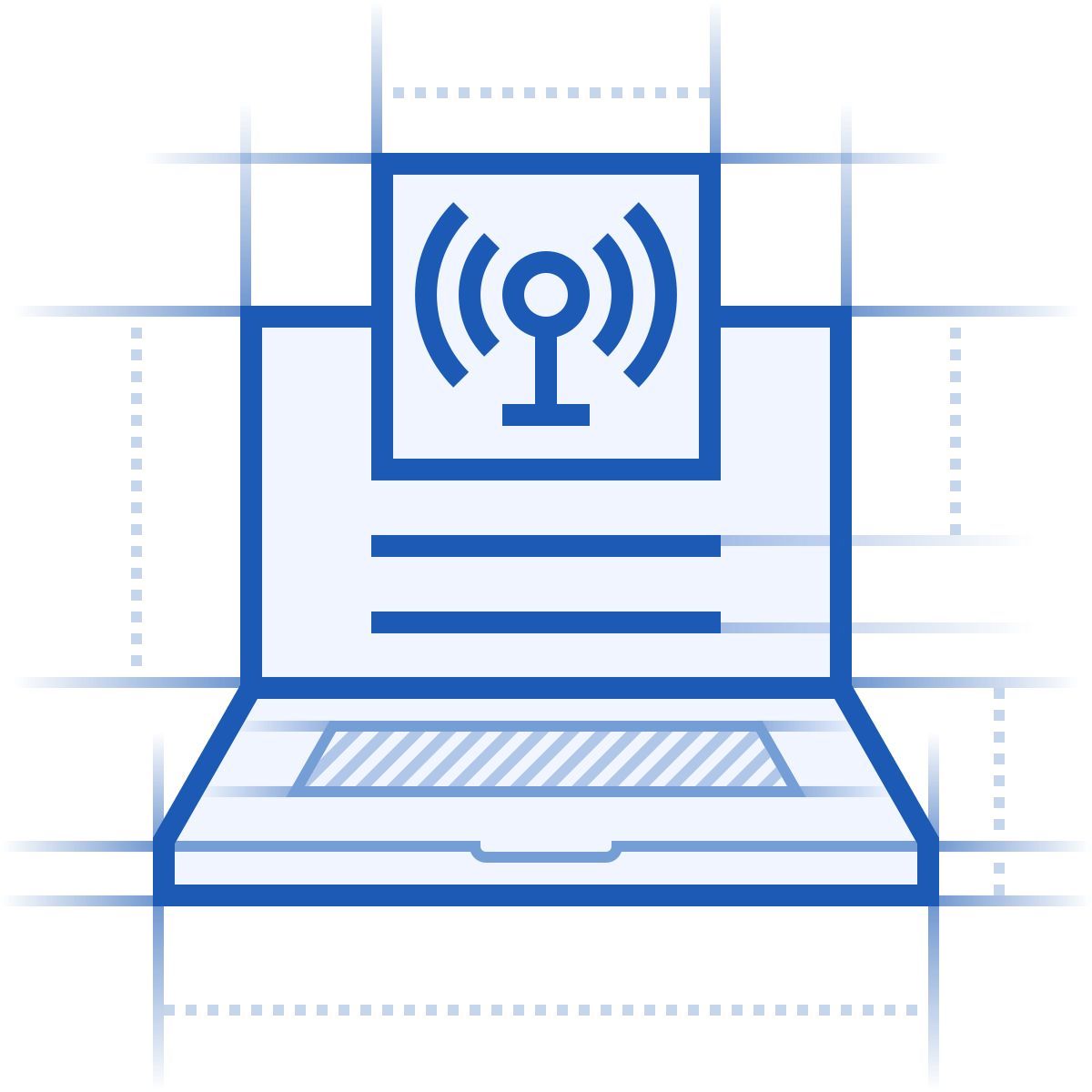 blueprint Stil intrusion detection Icon