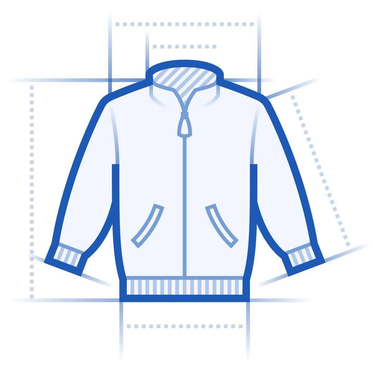 blueprint 风格 夹克 图标
