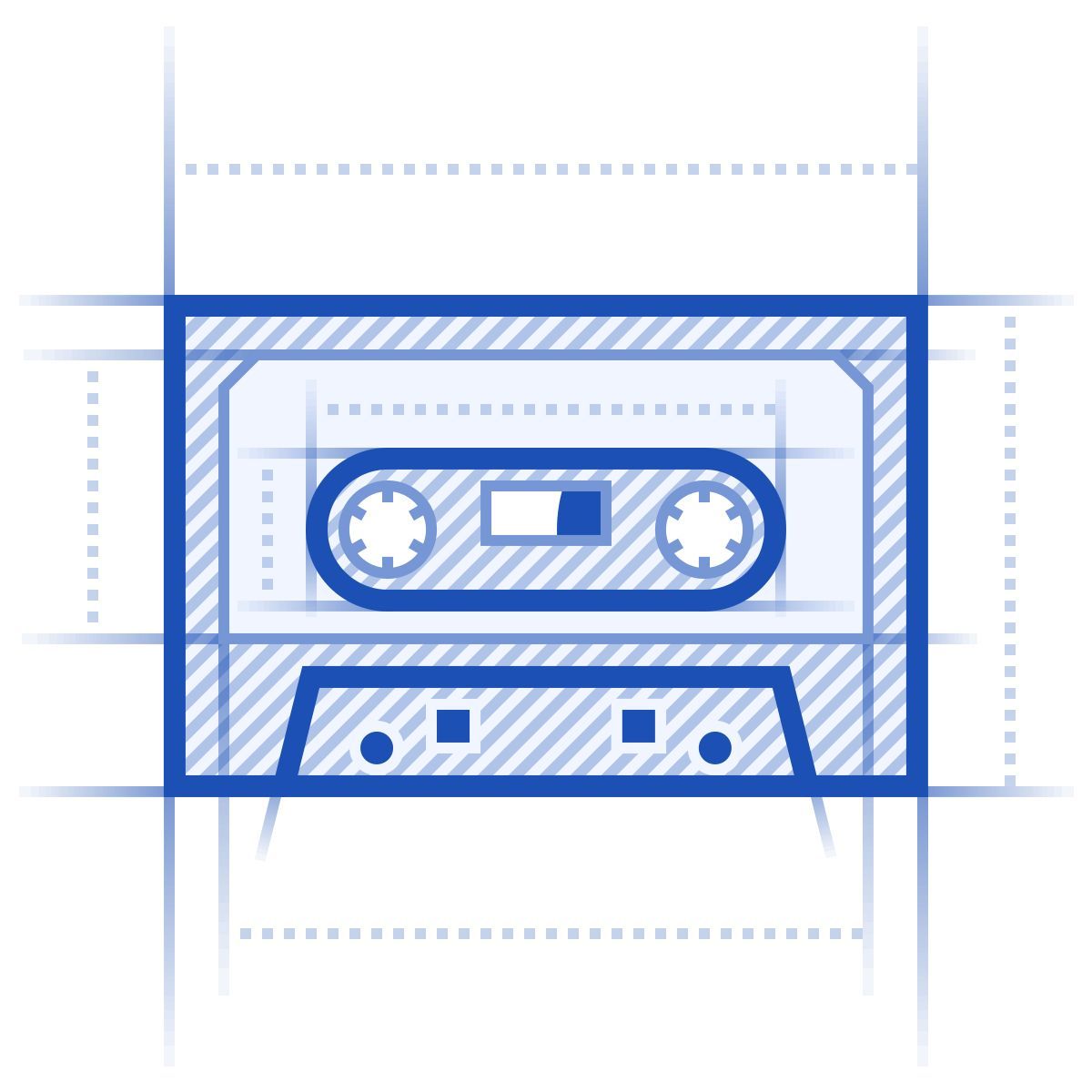 blueprint style lo fi icon