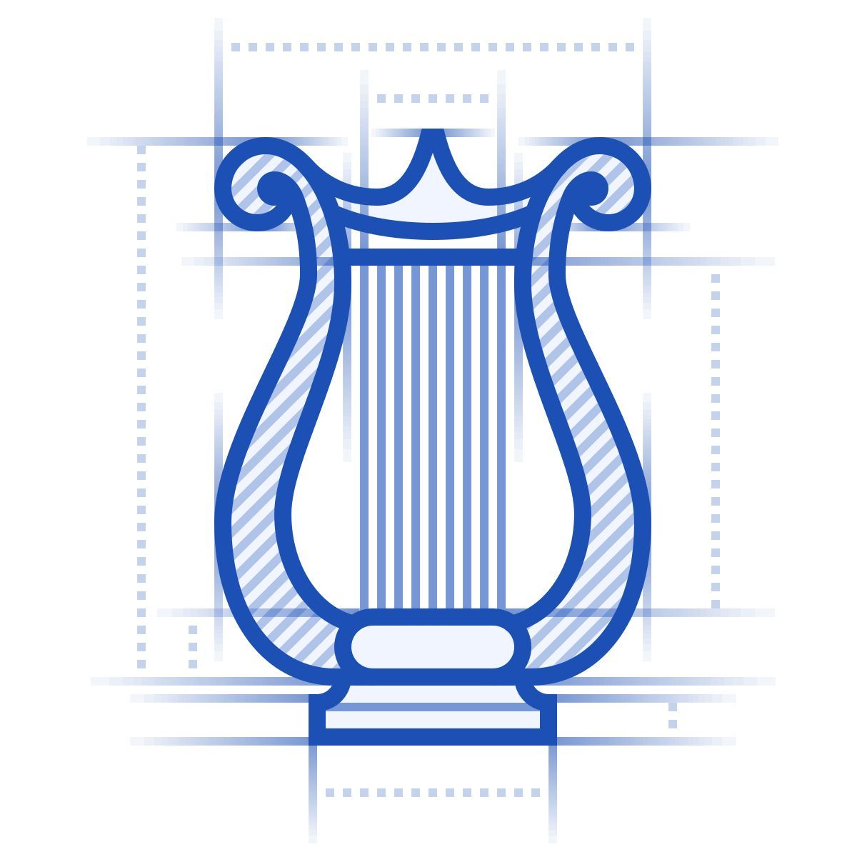 blueprint style 七弦琴 icon