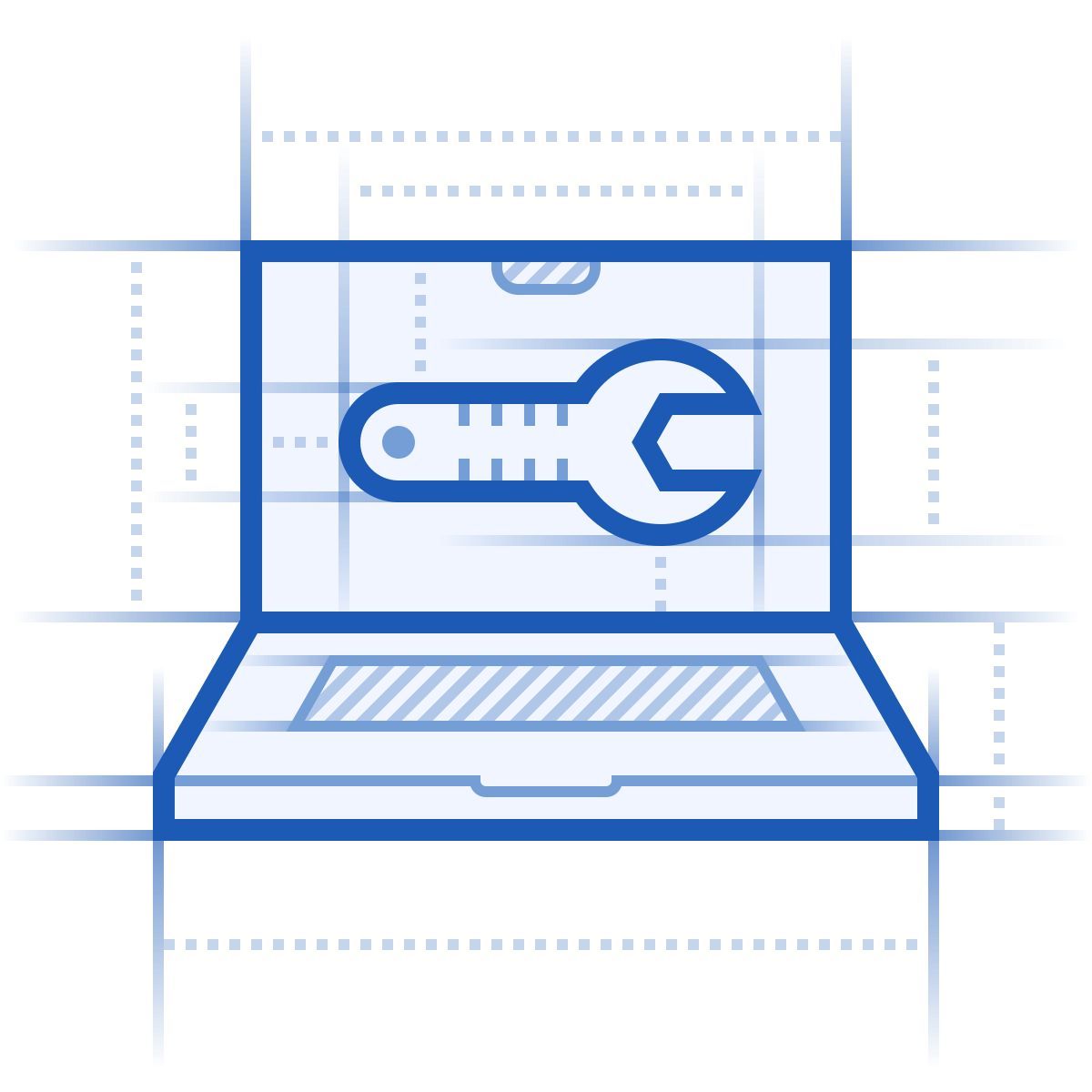 blueprint style paramètres du macbook icon