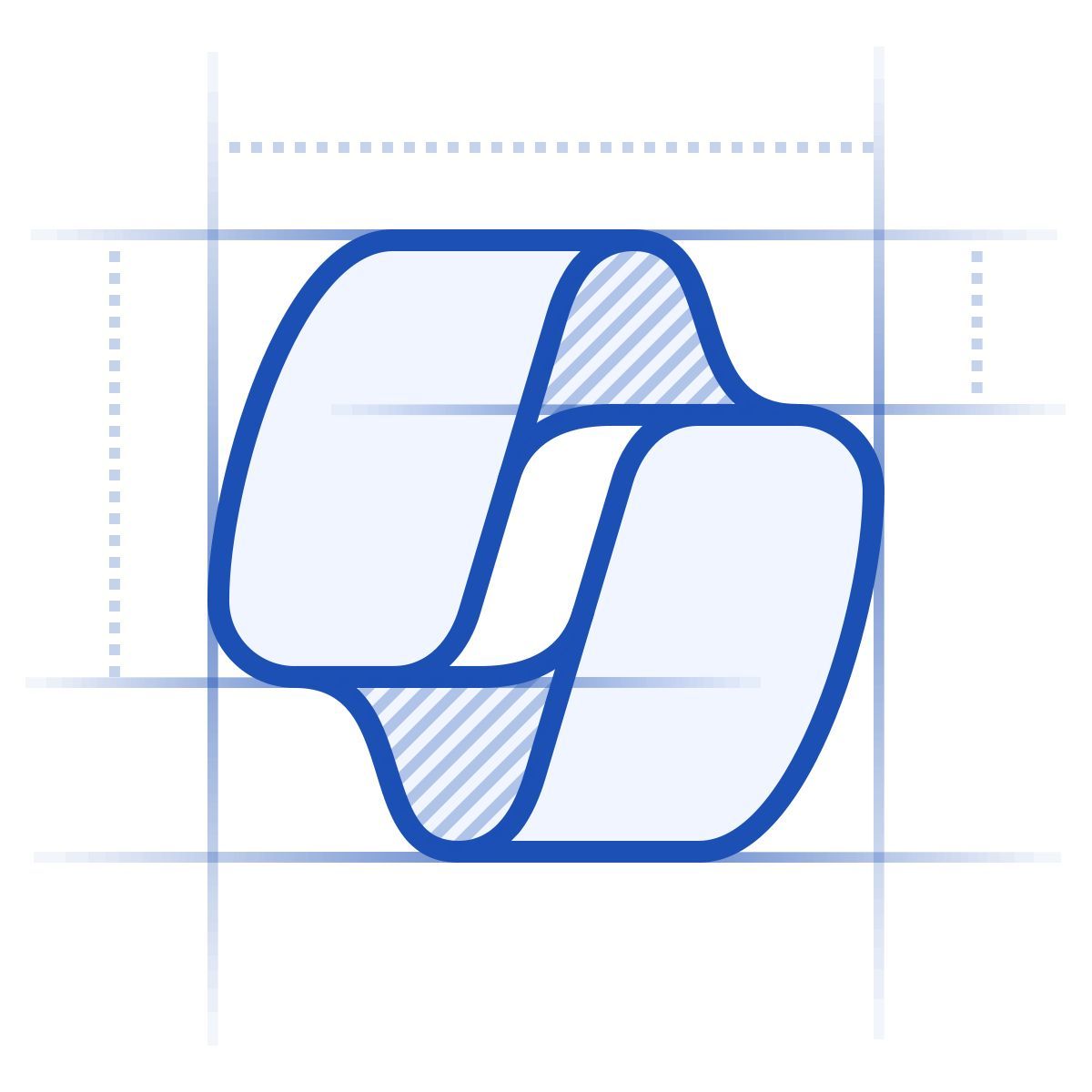 icono copiloto de microsoft blueprint estilo