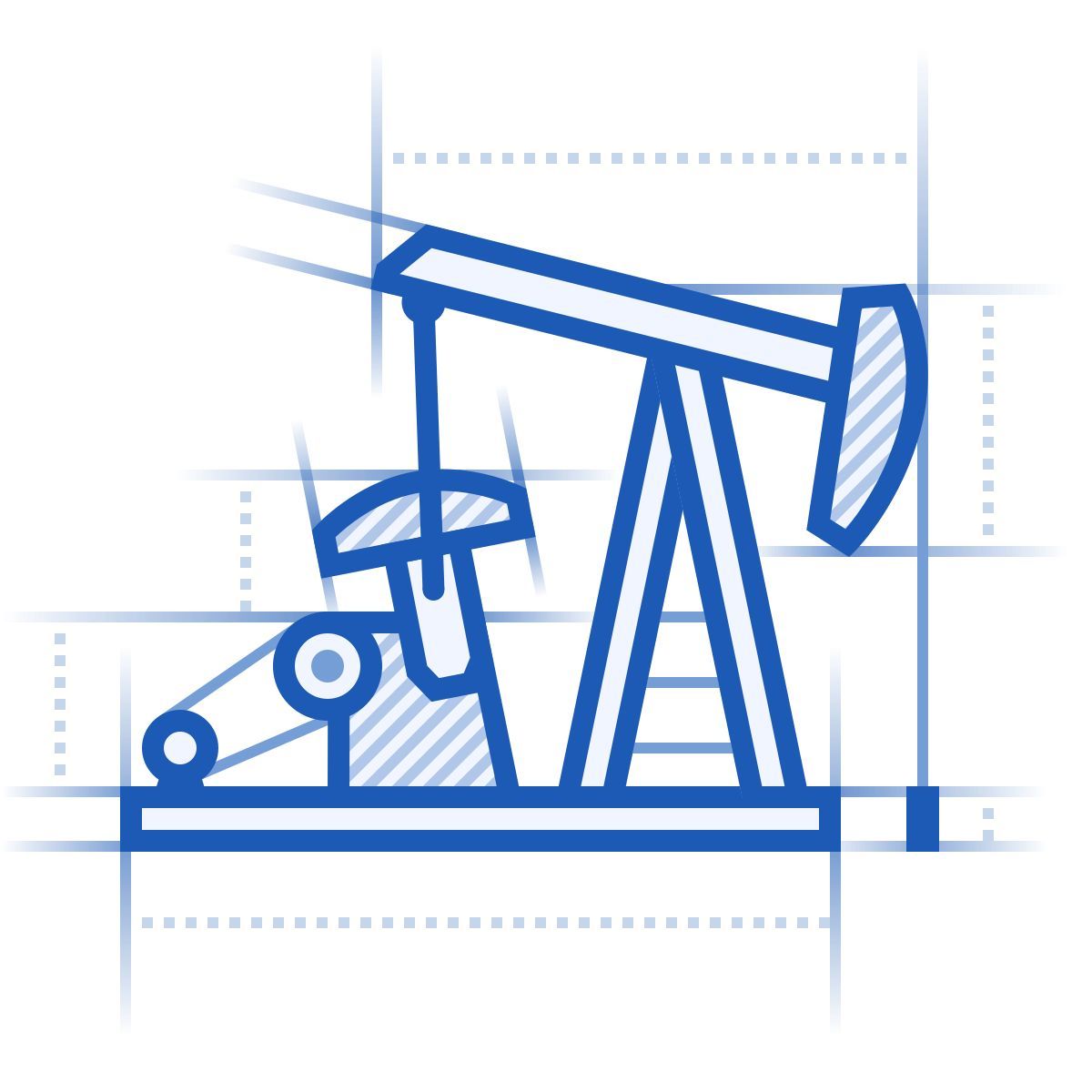 icona pompa di petrolio blueprint stile