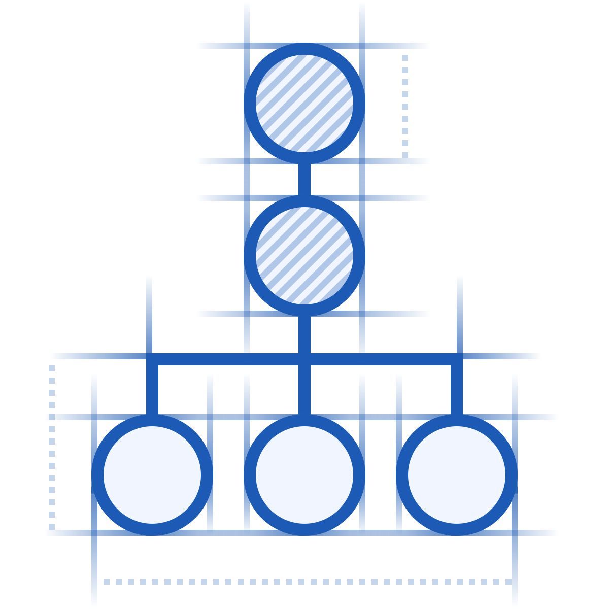 blueprint 스타일 org chart 아이콘