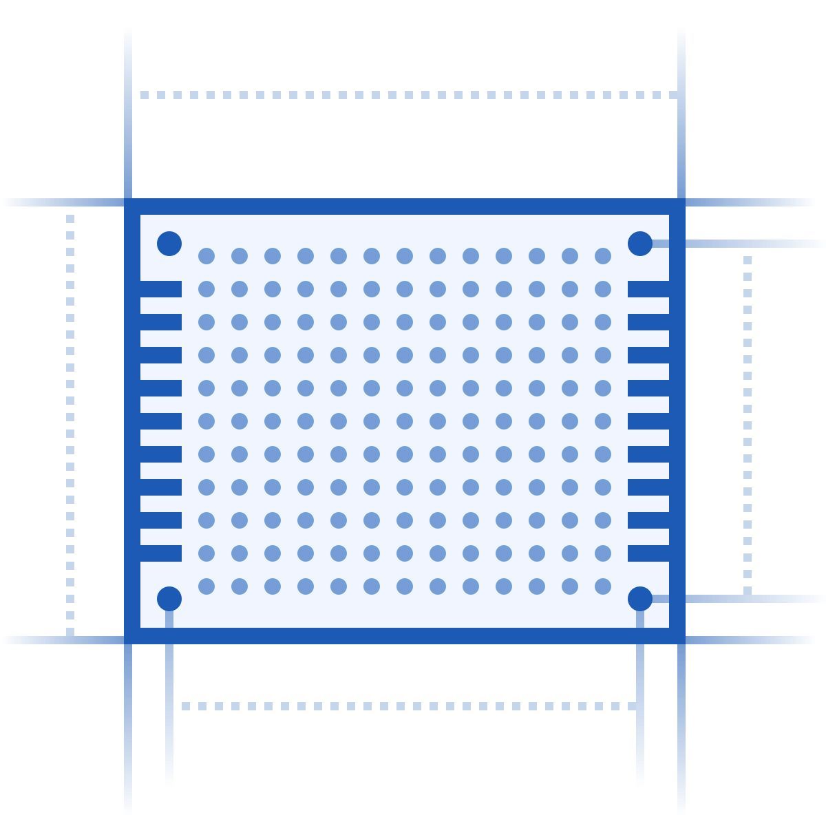 icona pcb board blueprint stile